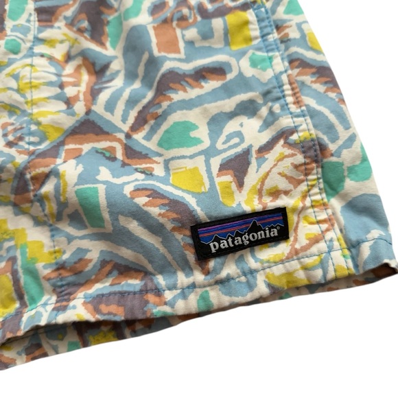 Patagonia Funhoggers Shorts Womens Size S 4" Inseam Thriving Planet Multicolor - Picture 3 of 6
